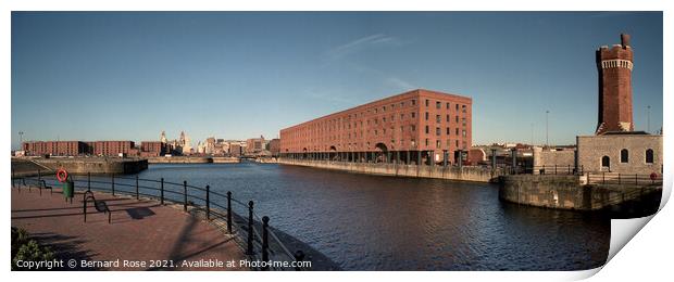Wapping Dock Liverpool  Print by Bernard Rose Photography