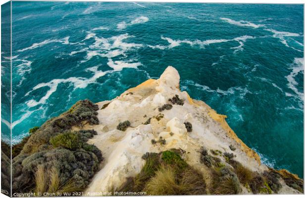 Rock formations on Great Ocean Road, Victoria, Australia Canvas Print by Chun Ju Wu