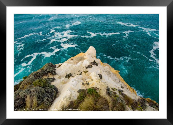Rock formations on Great Ocean Road, Victoria, Australia Framed Mounted Print by Chun Ju Wu
