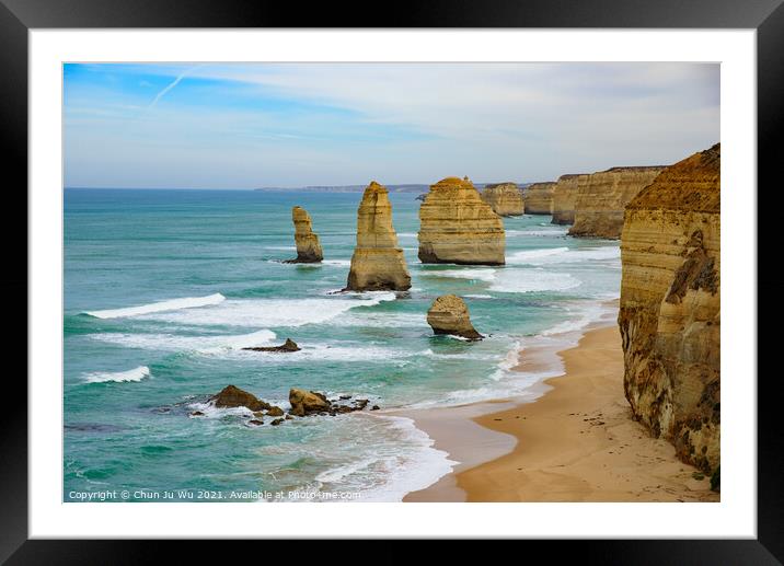 The Twelve Apostles on Great Ocean Road, Victoria, Australia Framed Mounted Print by Chun Ju Wu