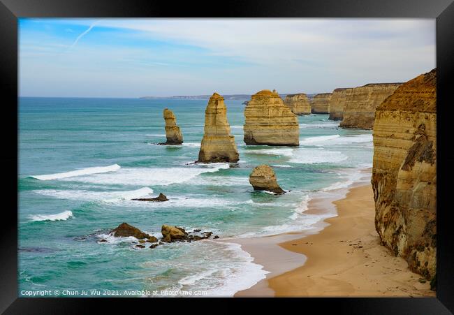 The Twelve Apostles on Great Ocean Road, Victoria, Australia Framed Print by Chun Ju Wu