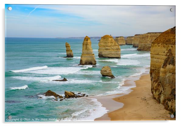 The Twelve Apostles on Great Ocean Road, Victoria, Australia Acrylic by Chun Ju Wu