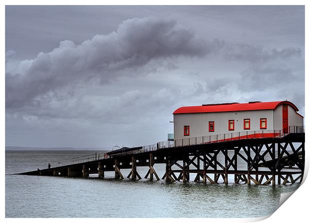 Old Lifeboat Station, Tenby Print by Steve Purnell