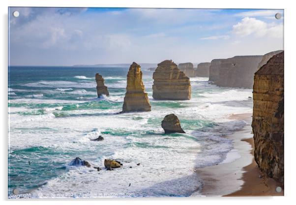 The Twelve Apostles on Great Ocean Road, Victoria, Australia Acrylic by Chun Ju Wu