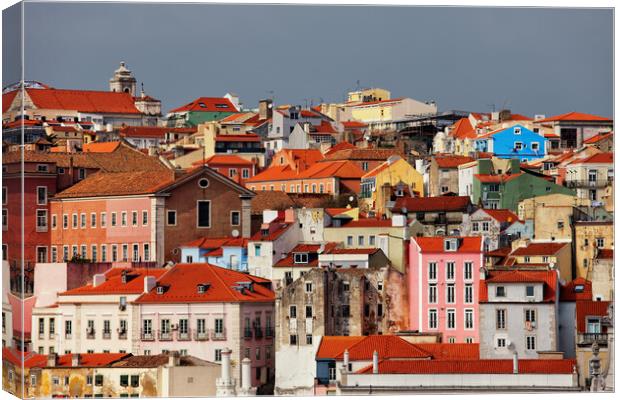 Houses of Lisbon Canvas Print by Artur Bogacki