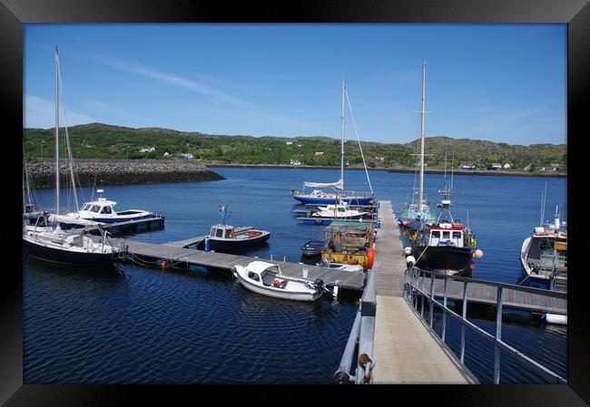 Boats in the Harbour Scotland Framed Print by Jacqi Elmslie