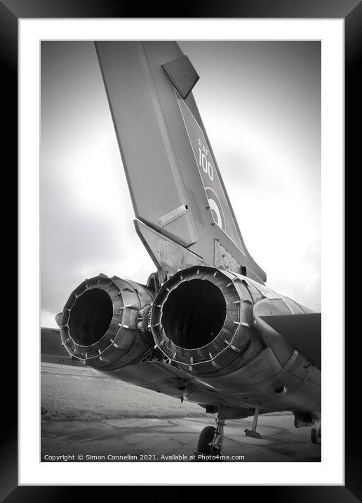 Tornado GR4  Tail Framed Mounted Print by Simon Connellan