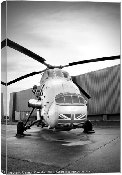 Wessex Helicopter Canvas Print by Simon Connellan