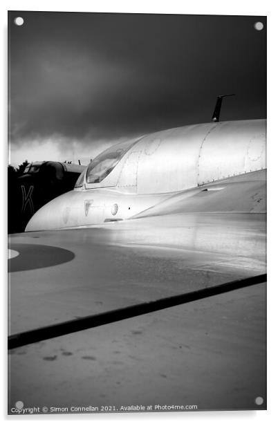 Hawker Hunter Acrylic by Simon Connellan