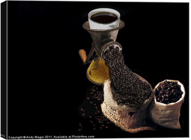 Ground Coffee Canvas Print by Andy Wager