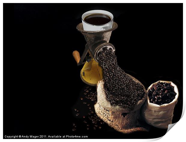 Ground Coffee Print by Andy Wager