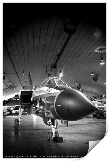 Nose of a RAF Tornado Print by Simon Connellan