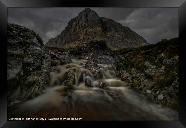 Glencoe waterfall Framed Print by Scotland's Scenery