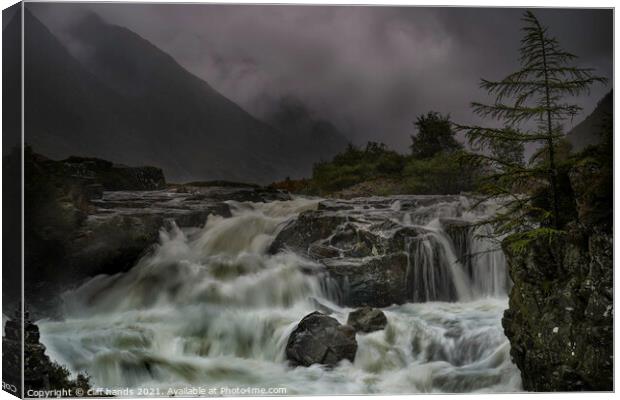 Glencoe waterfalls Canvas Print by Scotland's Scenery