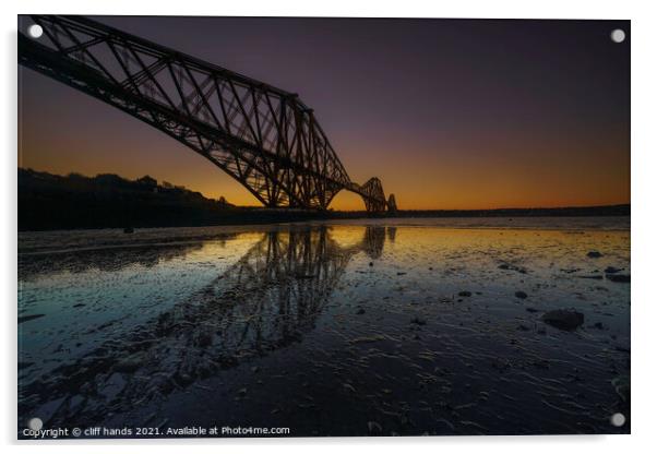 Forth rail Bridge Sunrise Acrylic by Scotland's Scenery