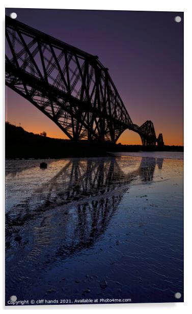 Forth Rail bridge, Fife Scotland. Acrylic by Scotland's Scenery