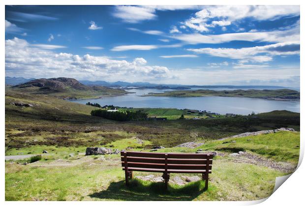 Looking Out to the Summer Isles Print by Jacqi Elmslie