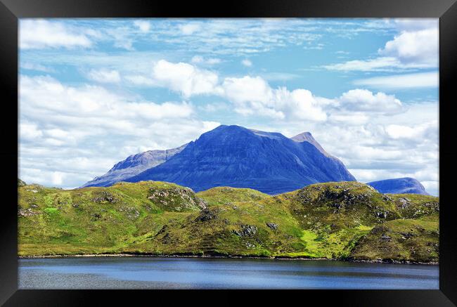 Mountain Canisp on a hot summer day Framed Print by Jacqi Elmslie