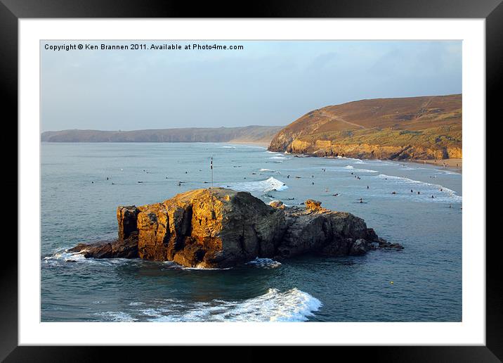 Perranporth Framed Mounted Print by Oxon Images