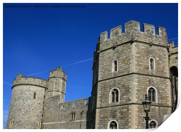 Windsor Castle Print by Stuart C Clarke