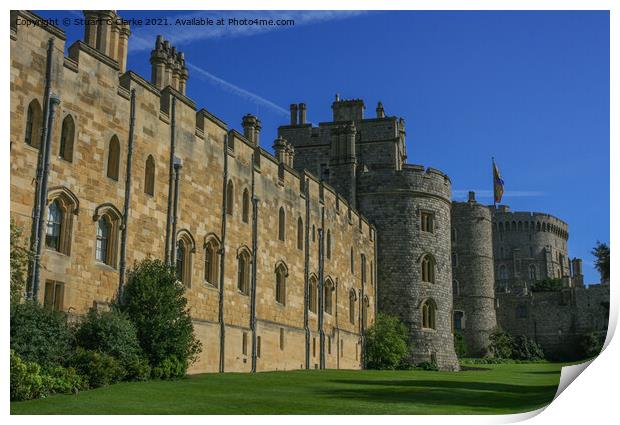 Windsor Castle Print by Stuart C Clarke