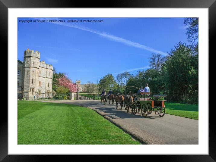 Windsor Castle Framed Mounted Print by Stuart C Clarke
