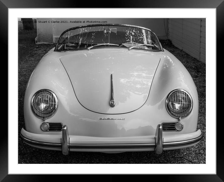 Porsche 356 Framed Mounted Print by Stuart C Clarke