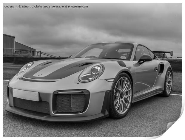 Porsche 911 GT2RS Print by Stuart C Clarke