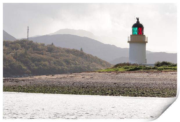 Corran Point Lighthouse  Print by Paul Chambers