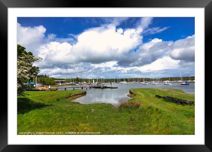 Tranquil Waters of Beaulieu Framed Mounted Print by Roger Mechan
