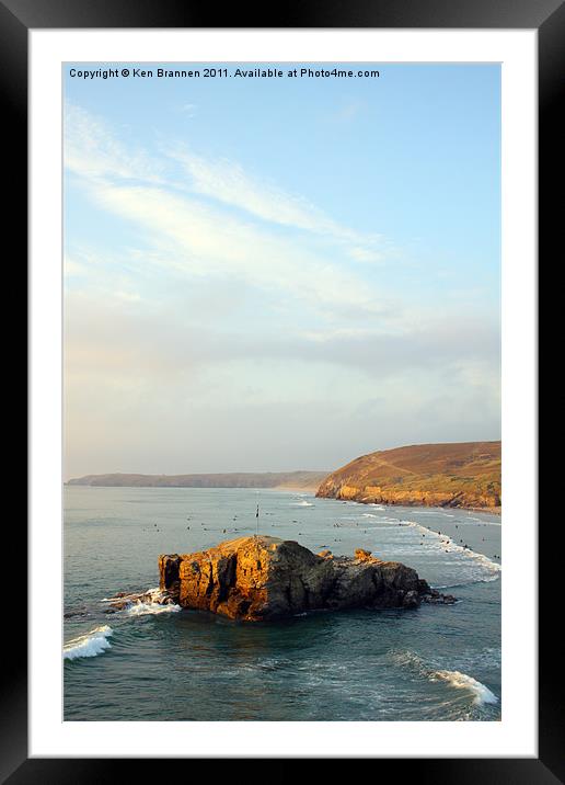 Perranporth 2 Framed Mounted Print by Oxon Images