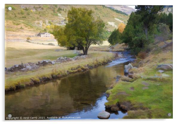 Incles Valley - CR2110-6068-PIN-R Acrylic by Jordi Carrio