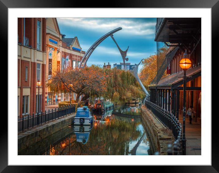 Waterside, Lincoln  Framed Mounted Print by Andrew Scott