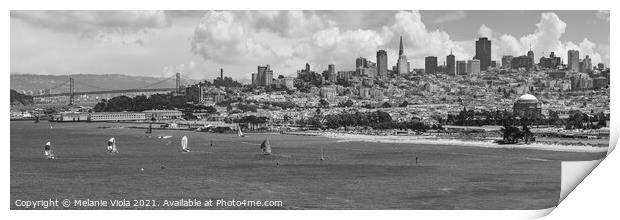 San Francisco Skyline | Monochrome Print by Melanie Viola