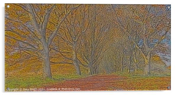 Queen Mother's Avenue in Sketch Acrylic by GJS Photography Artist
