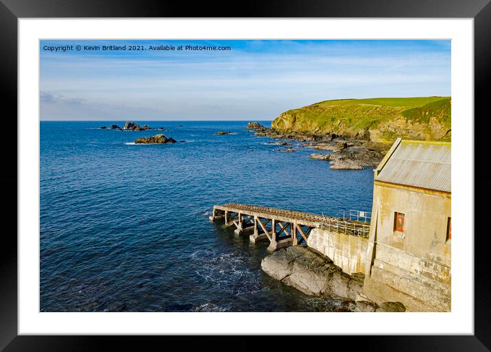 cornish coast Framed Mounted Print by Kevin Britland