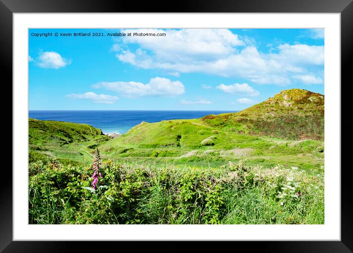 Cornish landscape Framed Mounted Print by Kevin Britland