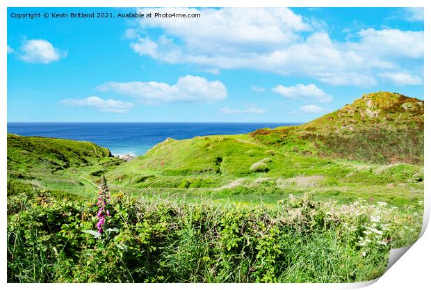 Cornish landscape Print by Kevin Britland