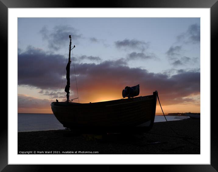 Home Before Dark. Framed Mounted Print by Mark Ward