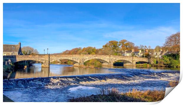 Cree Bridge Newton Stewart Print by Derek Beattie