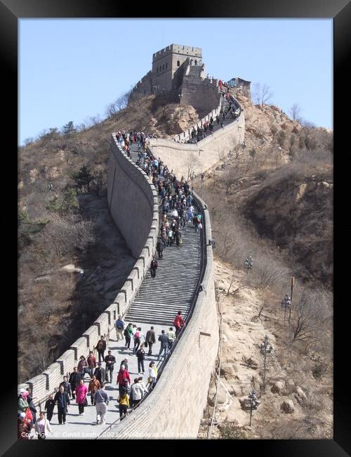 Great Wall of China Framed Print by David Leahy