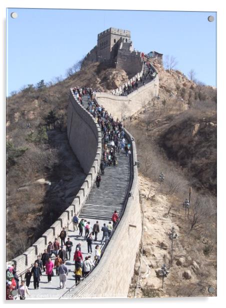 Great Wall of China Acrylic by David Leahy