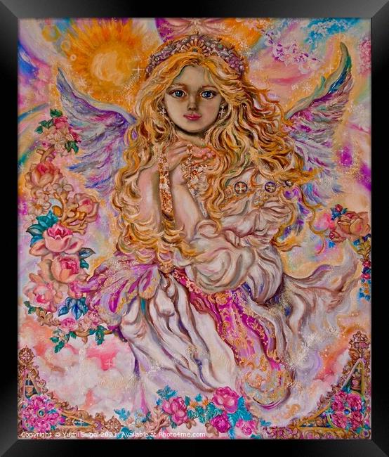 Yumi Sugai. Archangel Raphael. Framed Print by Yumi Sugai