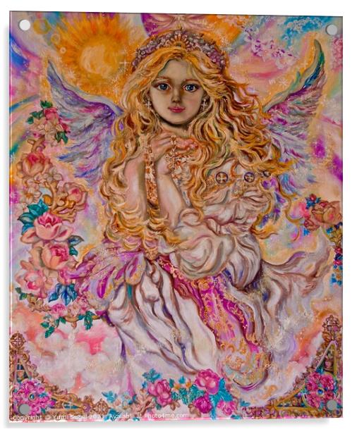 Yumi Sugai. Archangel Raphael. Acrylic by Yumi Sugai