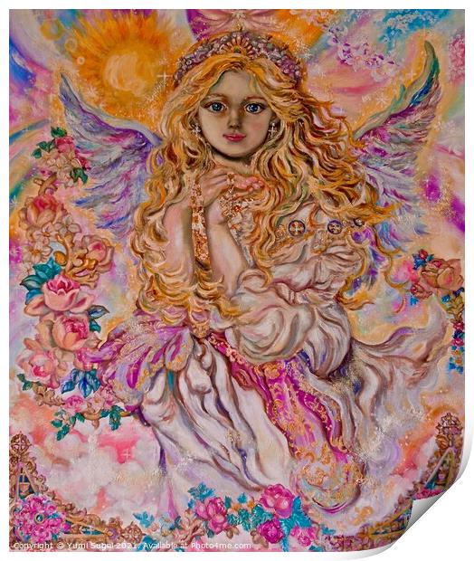 Yumi Sugai. Archangel Raphael. Print by Yumi Sugai