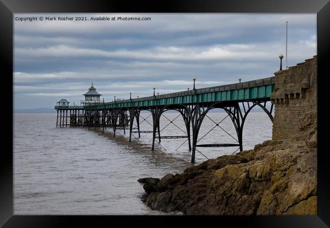 Clevedon Pier Framed Print by Mark Rosher