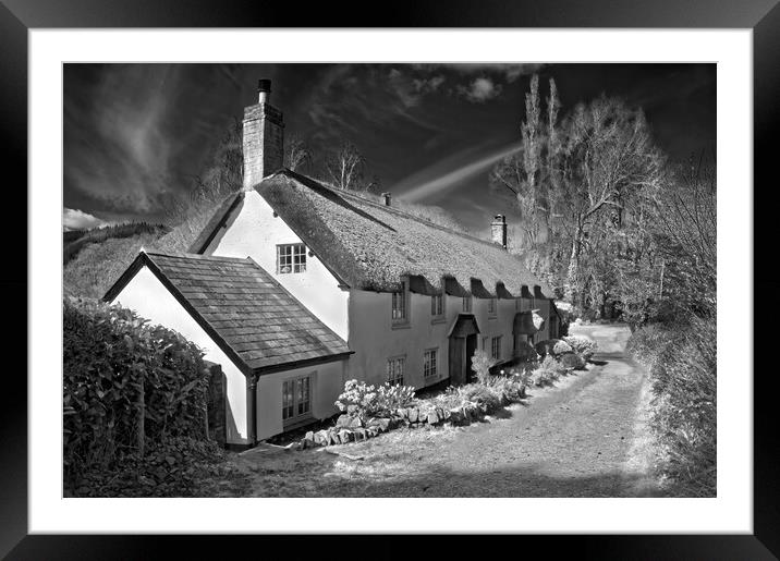 Dunster Cottage Framed Mounted Print by Darren Galpin