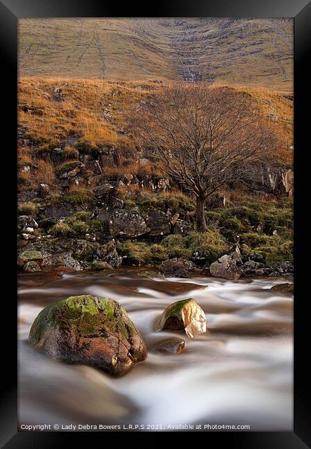 Loch Etive in Autumn Framed Print by Lady Debra Bowers L.R.P.S