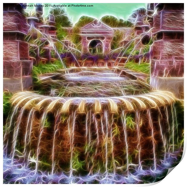 Arundel Castle Garden Pond Print by Hannah Morley