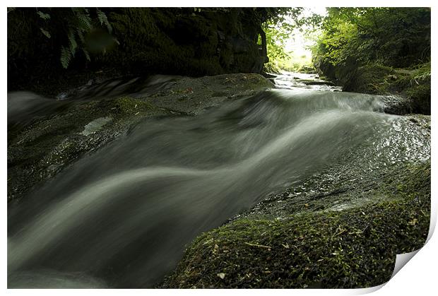 A fast flowing river Print by William Coulthard